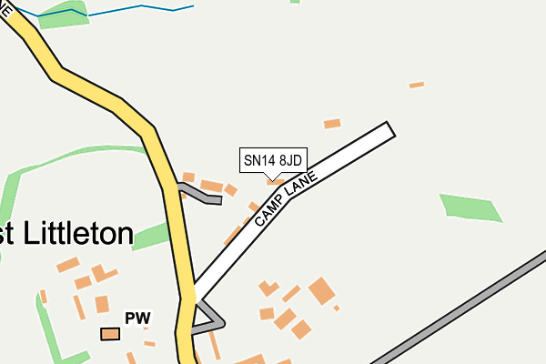 SN14 8JD map - OS OpenMap – Local (Ordnance Survey)