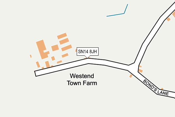 SN14 8JH map - OS OpenMap – Local (Ordnance Survey)