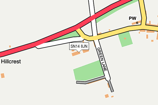 SN14 8JN map - OS OpenMap – Local (Ordnance Survey)