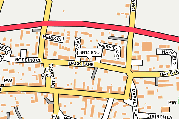SN14 8NQ map - OS OpenMap – Local (Ordnance Survey)