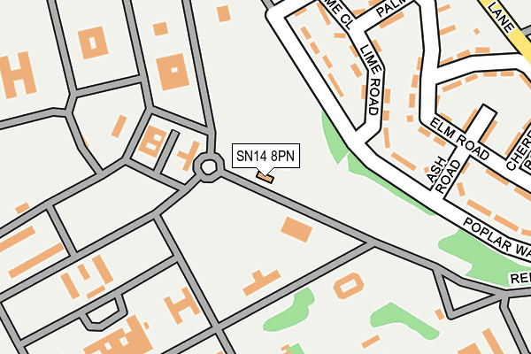 SN14 8PN map - OS OpenMap – Local (Ordnance Survey)