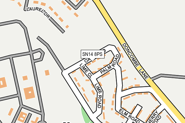 SN14 8PS map - OS OpenMap – Local (Ordnance Survey)