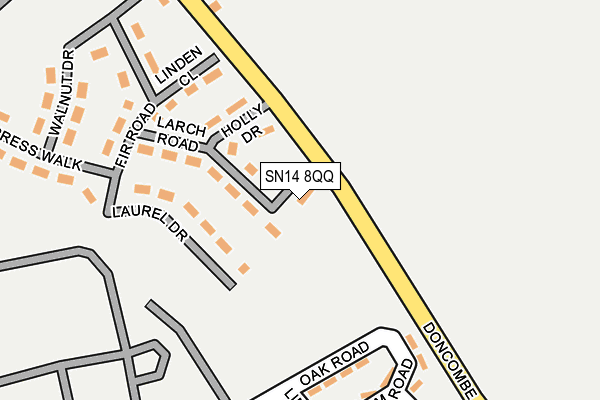 SN14 8QQ map - OS OpenMap – Local (Ordnance Survey)