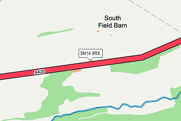 SN14 8RX map - OS OpenMap – Local (Ordnance Survey)