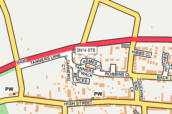 Map of THE THERAPEUTIC MEDIA COMPANY LTD at local scale