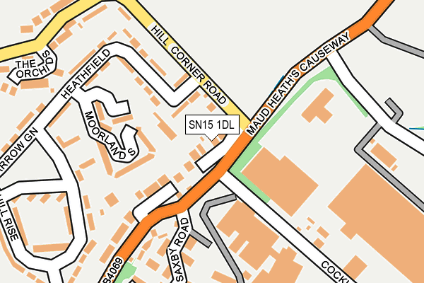 SN15 1DL map - OS OpenMap – Local (Ordnance Survey)