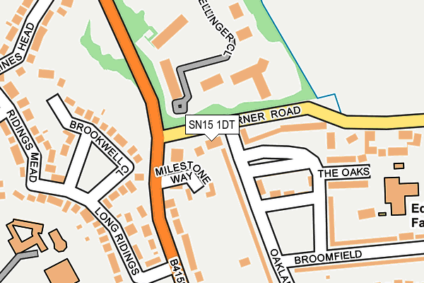 SN15 1DT map - OS OpenMap – Local (Ordnance Survey)