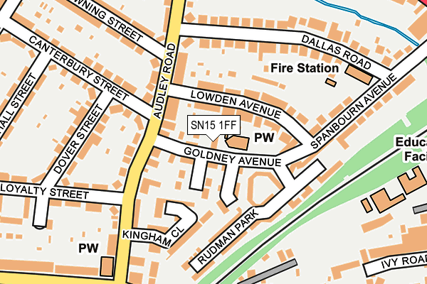 SN15 1FF map - OS OpenMap – Local (Ordnance Survey)
