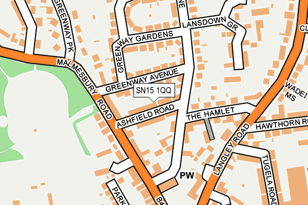 SN15 1QQ map - OS OpenMap – Local (Ordnance Survey)