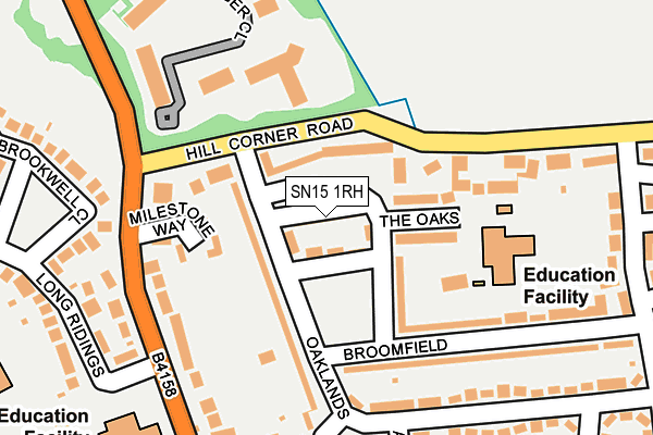 SN15 1RH map - OS OpenMap – Local (Ordnance Survey)