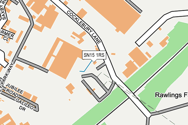 SN15 1RS map - OS OpenMap – Local (Ordnance Survey)