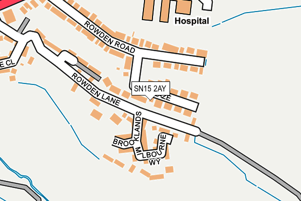 SN15 2AY map - OS OpenMap – Local (Ordnance Survey)