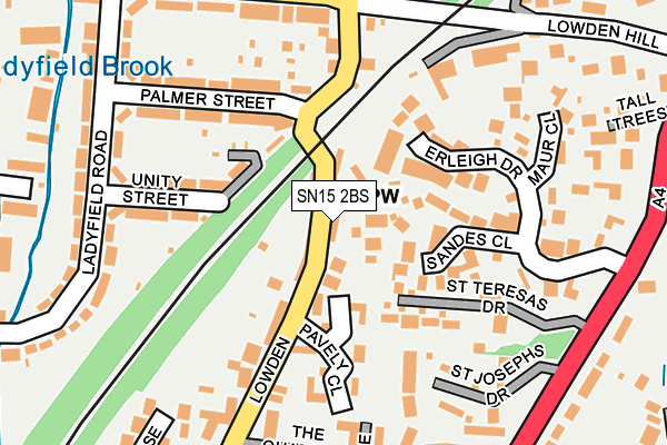 SN15 2BS map - OS OpenMap – Local (Ordnance Survey)