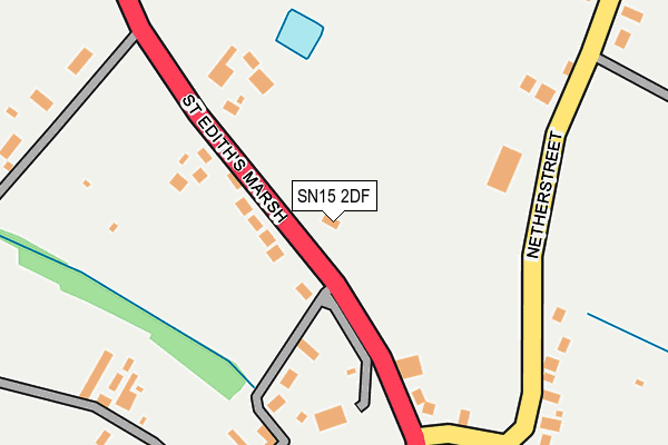 SN15 2DF map - OS OpenMap – Local (Ordnance Survey)