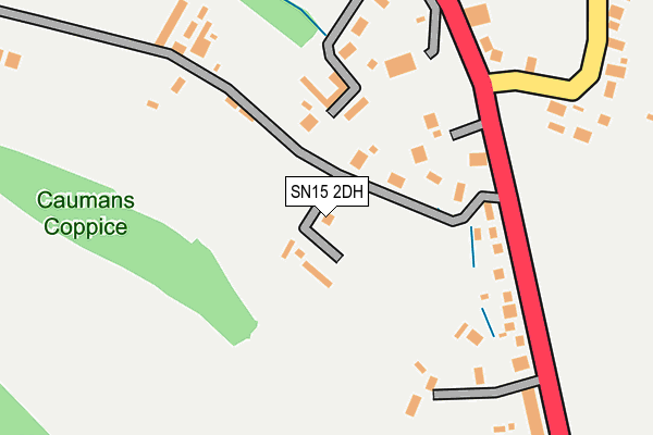 SN15 2DH map - OS OpenMap – Local (Ordnance Survey)