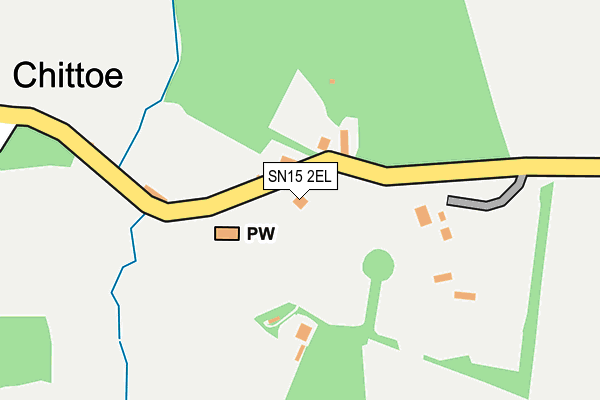 SN15 2EL map - OS OpenMap – Local (Ordnance Survey)