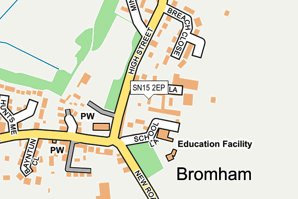 SN15 2EP map - OS OpenMap – Local (Ordnance Survey)