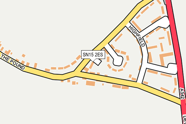 SN15 2ES map - OS OpenMap – Local (Ordnance Survey)