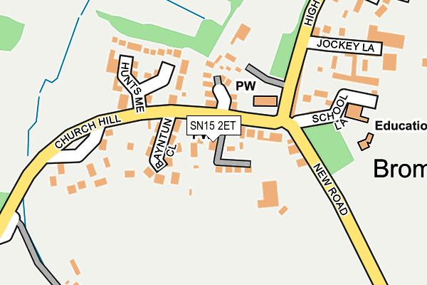 SN15 2ET map - OS OpenMap – Local (Ordnance Survey)