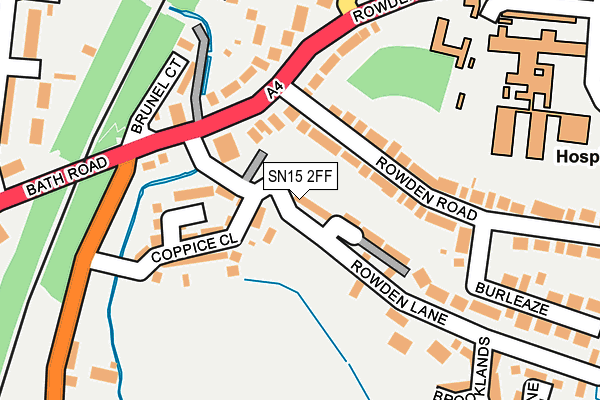 SN15 2FF map - OS OpenMap – Local (Ordnance Survey)