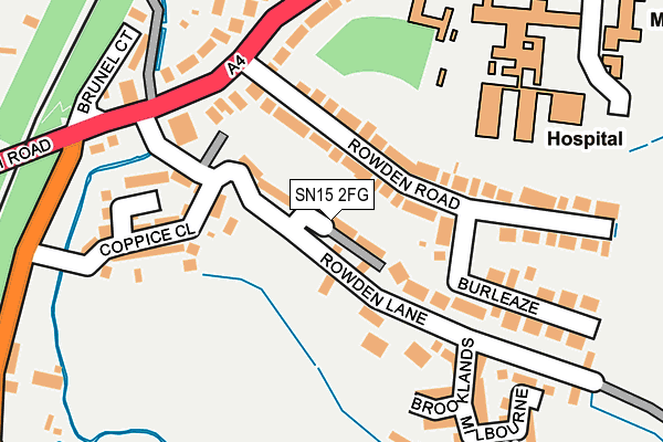 SN15 2FG map - OS OpenMap – Local (Ordnance Survey)