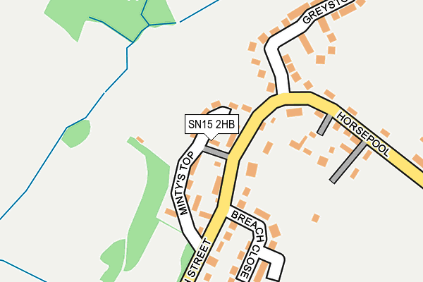 SN15 2HB map - OS OpenMap – Local (Ordnance Survey)