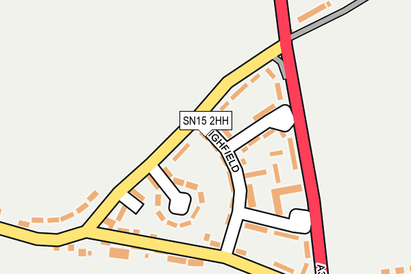 SN15 2HH map - OS OpenMap – Local (Ordnance Survey)