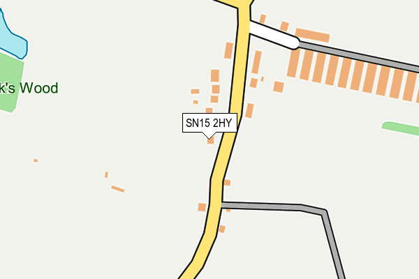 SN15 2HY map - OS OpenMap – Local (Ordnance Survey)