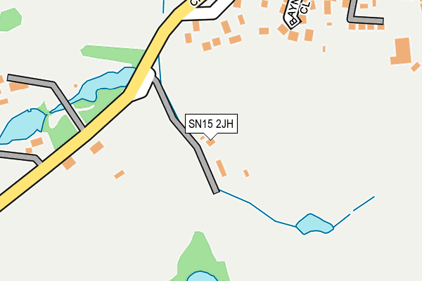 SN15 2JH map - OS OpenMap – Local (Ordnance Survey)