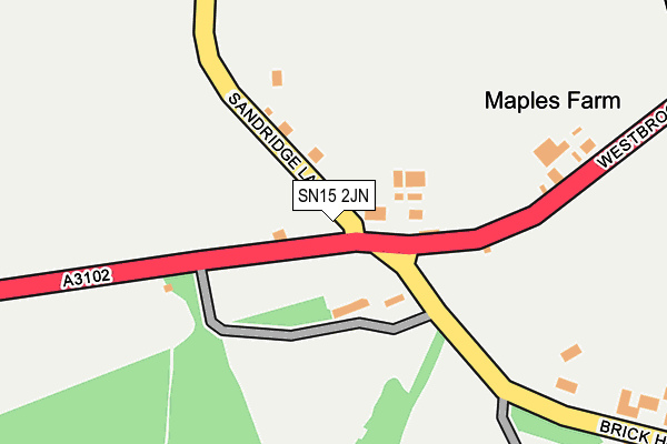 SN15 2JN map - OS OpenMap – Local (Ordnance Survey)