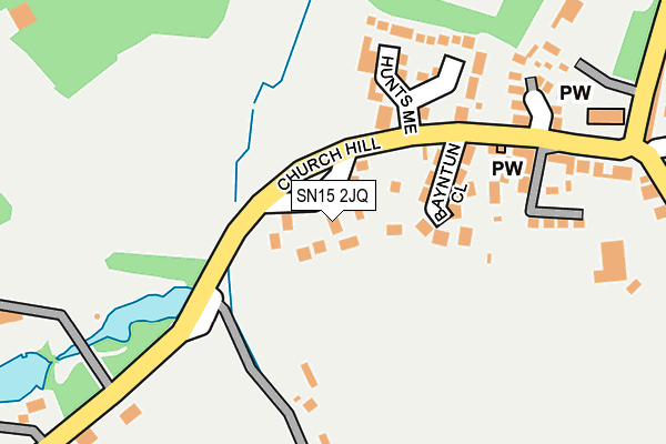 SN15 2JQ map - OS OpenMap – Local (Ordnance Survey)