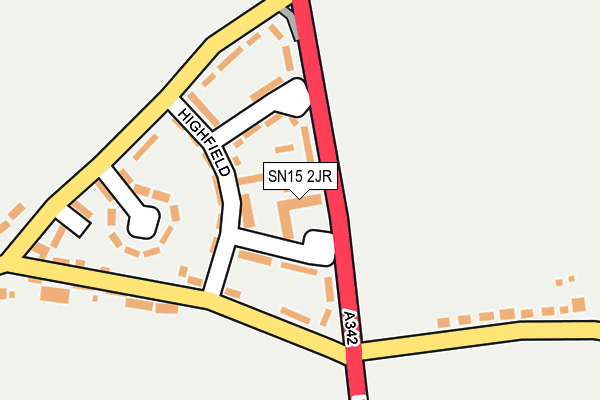SN15 2JR map - OS OpenMap – Local (Ordnance Survey)