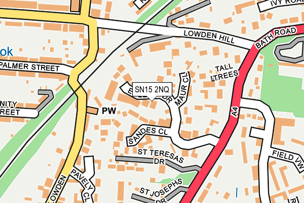 SN15 2NQ map - OS OpenMap – Local (Ordnance Survey)