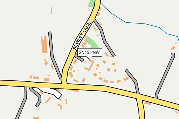SN15 2NW map - OS OpenMap – Local (Ordnance Survey)