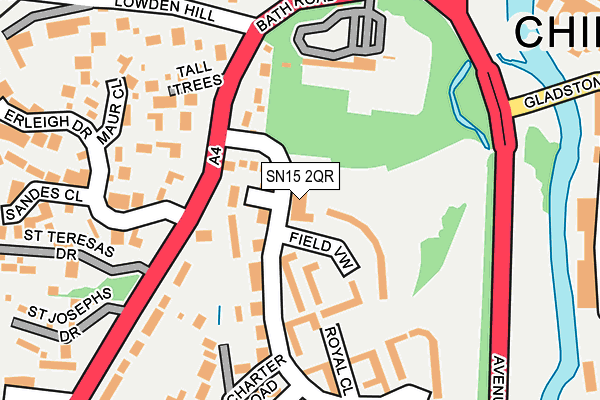 SN15 2QR map - OS OpenMap – Local (Ordnance Survey)