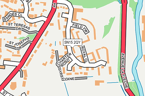 SN15 2QY map - OS OpenMap – Local (Ordnance Survey)
