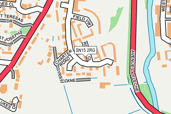 SN15 2RG map - OS OpenMap – Local (Ordnance Survey)