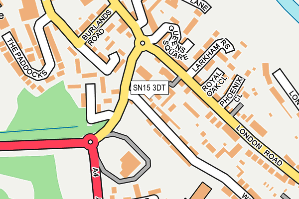 SN15 3DT map - OS OpenMap – Local (Ordnance Survey)