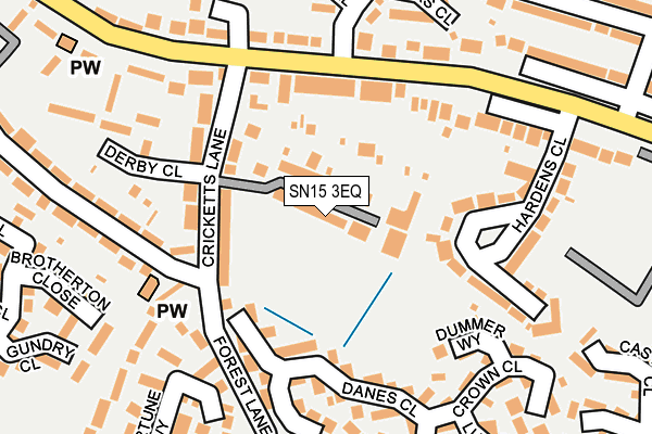 SN15 3EQ map - OS OpenMap – Local (Ordnance Survey)