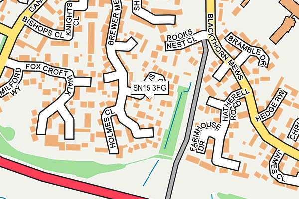 SN15 3FG map - OS OpenMap – Local (Ordnance Survey)