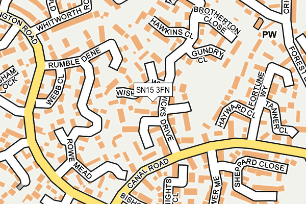 SN15 3FN map - OS OpenMap – Local (Ordnance Survey)