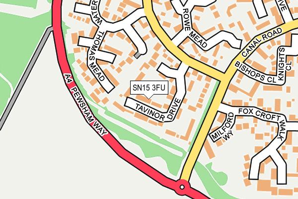 SN15 3FU map - OS OpenMap – Local (Ordnance Survey)