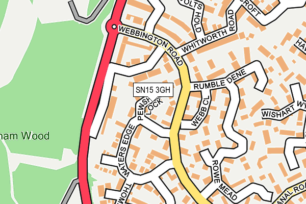 SN15 3GH map - OS OpenMap – Local (Ordnance Survey)