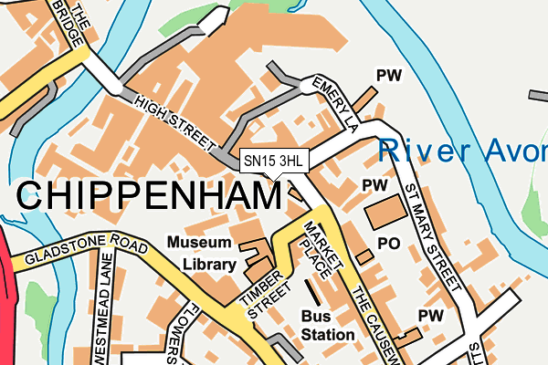 SN15 3HL map - OS OpenMap – Local (Ordnance Survey)