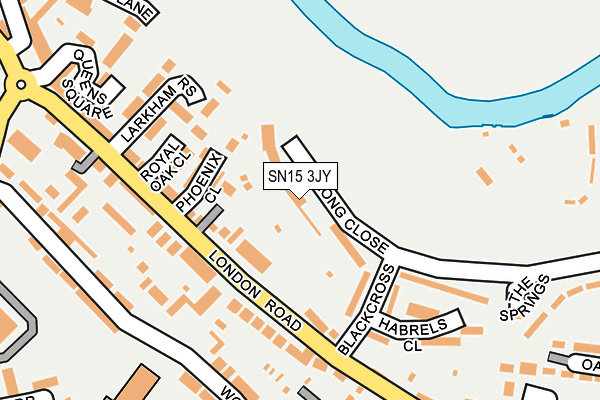 SN15 3JY map - OS OpenMap – Local (Ordnance Survey)