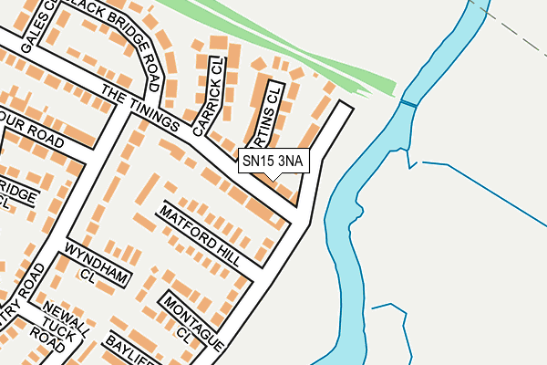 SN15 3NA map - OS OpenMap – Local (Ordnance Survey)