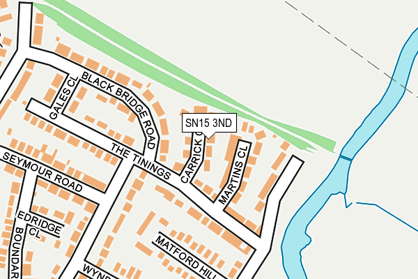 SN15 3ND map - OS OpenMap – Local (Ordnance Survey)