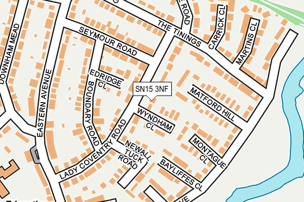 SN15 3NF map - OS OpenMap – Local (Ordnance Survey)