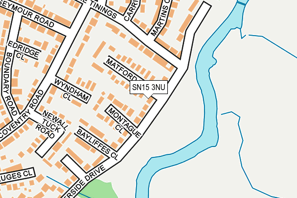 SN15 3NU map - OS OpenMap – Local (Ordnance Survey)