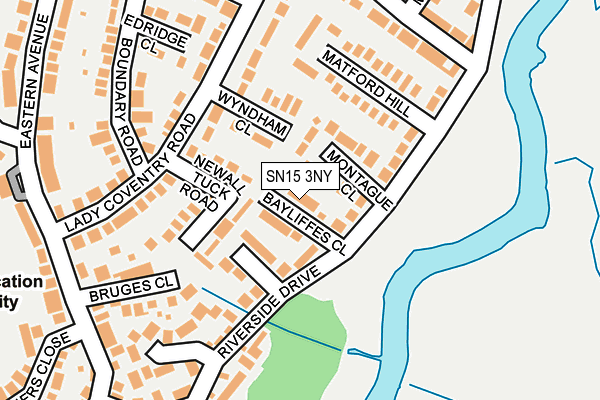 SN15 3NY map - OS OpenMap – Local (Ordnance Survey)